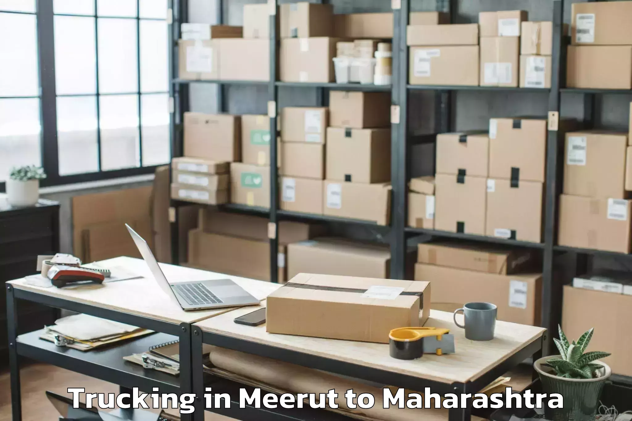 Reliable Meerut to Panhala Trucking